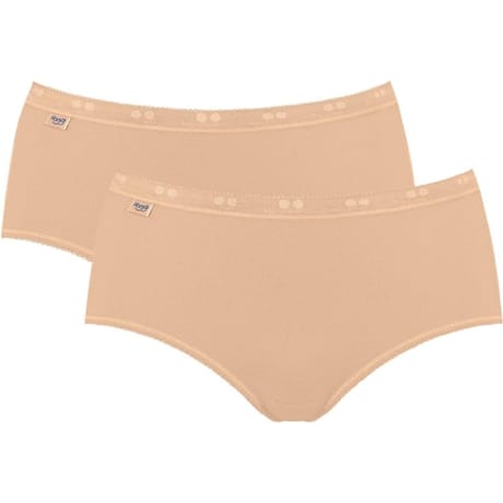 Lot de 2 slips midi Sloggi 0026 PEAU T42