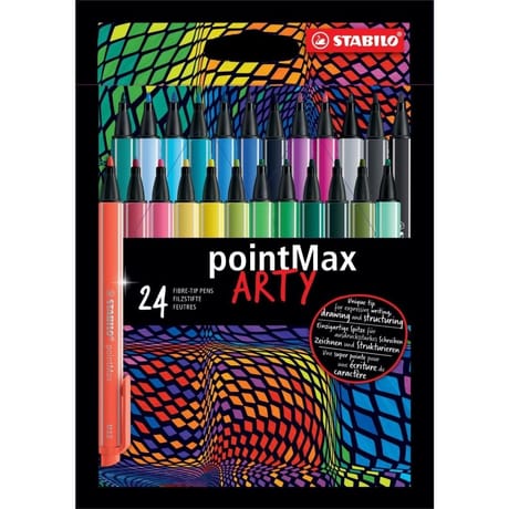 Stabilo 24 feutres de dessin pointe moyenne pointmax arty