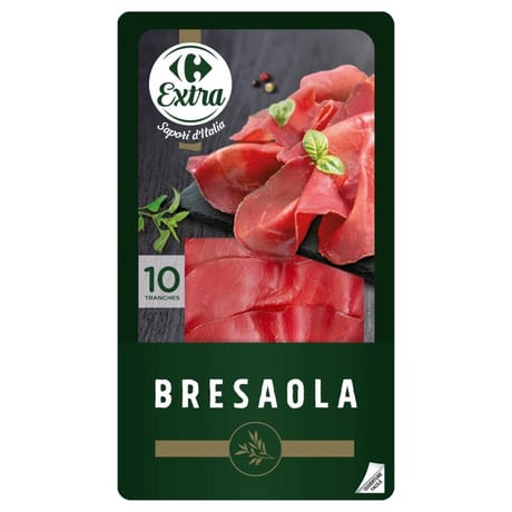 Carrefour extra bresaola 10 tranches 70g