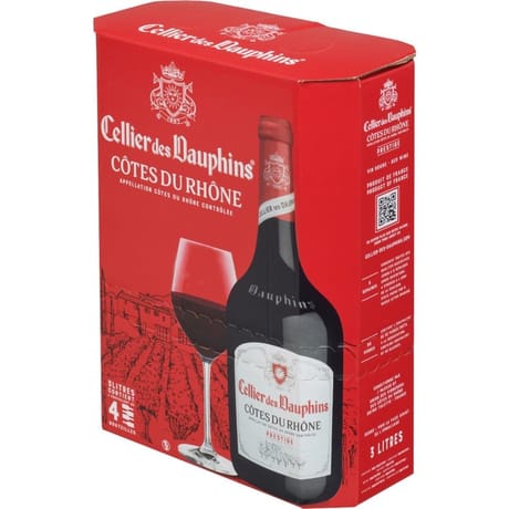 Cellier des dauphins prestige côtes du rhône rouge 3l 13.5%vol