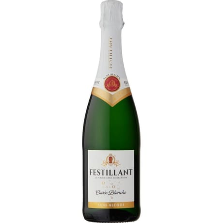 Festillant blanc boisson effervescente à base de vin 75cl 0%vol
