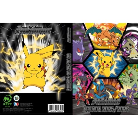 Agenda Pokémon année scolaire 2025/2026