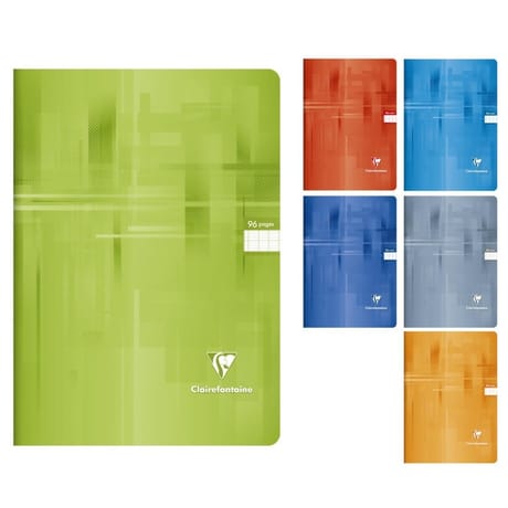 Clairefontaine cahier piqûre 21x29.7 cm 96 pages seyes