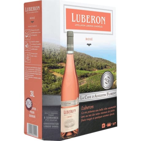 Cave augustin florent vin rose a.o.p. Luberon 13% 3l