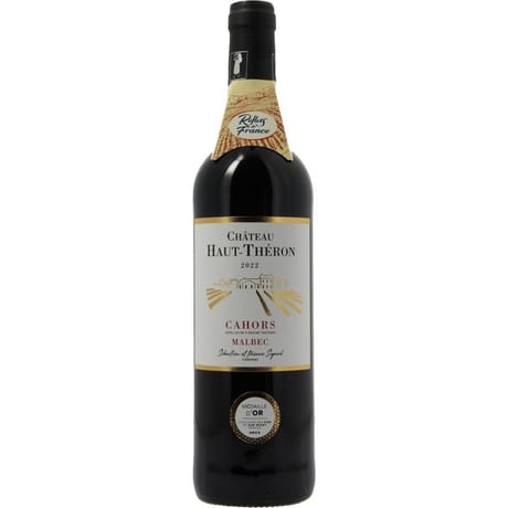 Reflets de france cahors malbec chateau haut-theron 13.5% 75cl