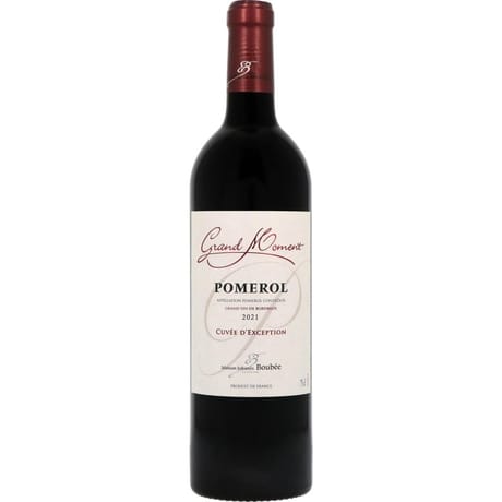Grand moment pomerol cuvee d'exception 12% 75cl
