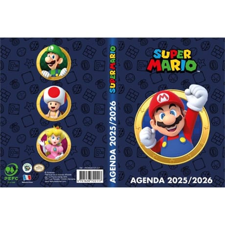 Agenda Super Mario année scolaire 2025/2026