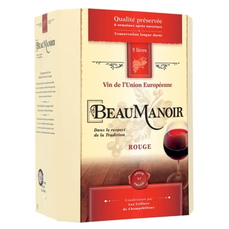 Beaumanoir vin rouge de l'union europeenne 11.5% 5l