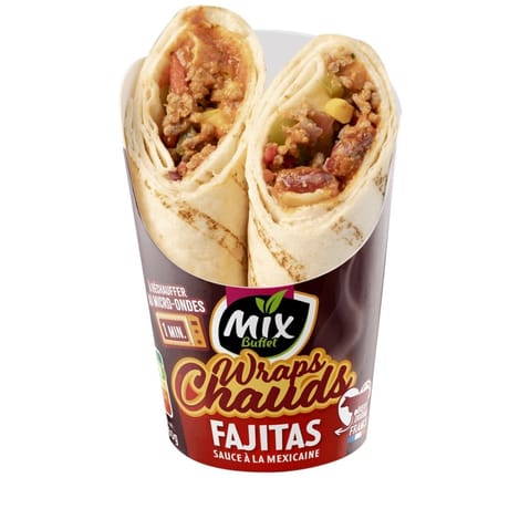 Mix buffet wrap chaud fajitas sauce mexicaine 180g