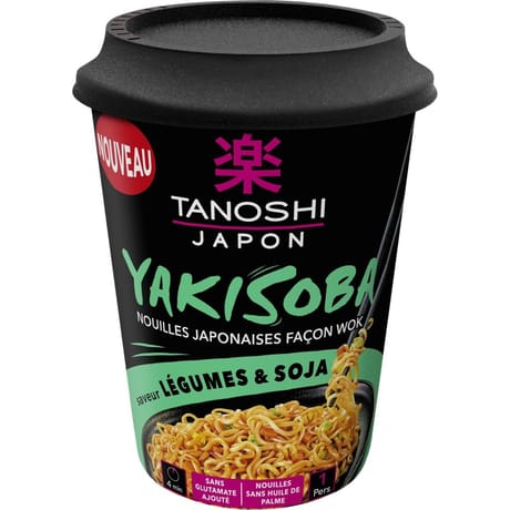 Tano cup yakisoba légumes soja 90g