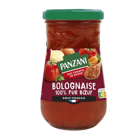 Panzani sauce bolognaise pur boeuf 210g