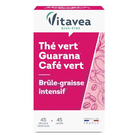 Vitavea thé vert guarana café vert 14g