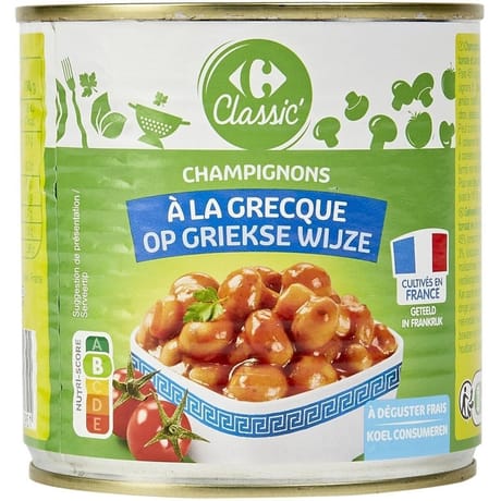 Carrefour classic' champignons à la grecque 400g
