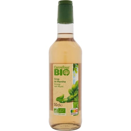 Carrefour bio sirop menthe 50cl