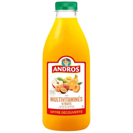 Andros jus multivitaminé 1l offre découverte