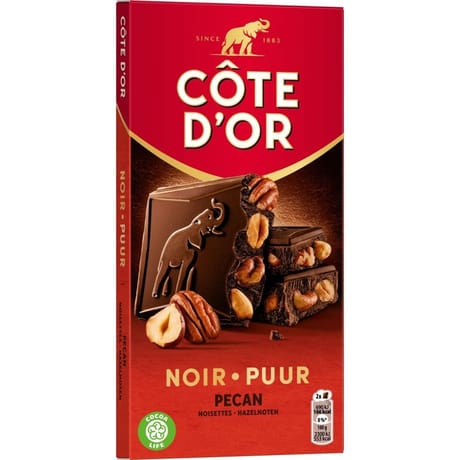 Côté d'or noir pecan et noisette 180g
