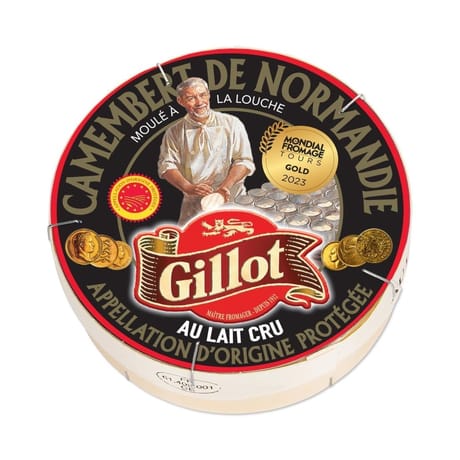 Gillot camembert aop noir de Normandie 22% mg 250g
