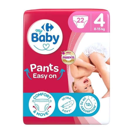 Carrefour baby couches culottes taille 4 8-15 kg x22