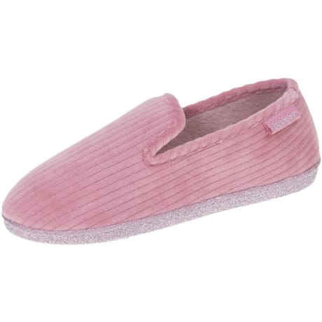 Charentaise velours ultra doux femme Isotoner ROSE 40