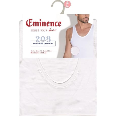 Débardeur unitaire Héritage homme Eminence 6600 GRIS CHINE T2