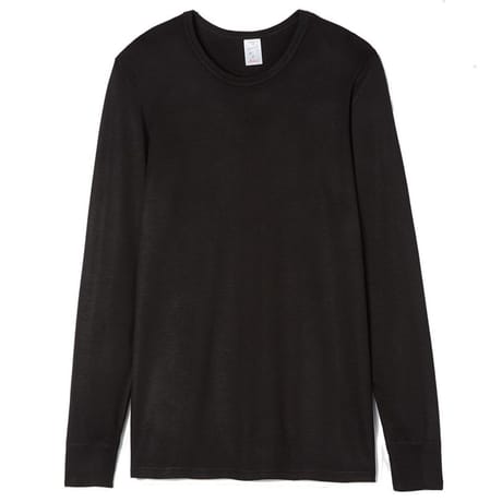 Tee shirt manches longues ras du cou homme Hekla NOIR T6