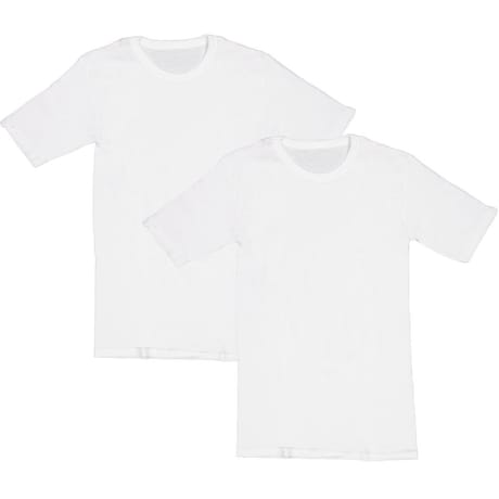 Lot de 2 tee shirts manches courtes col ras du cou homme Influx basic BLANC T3