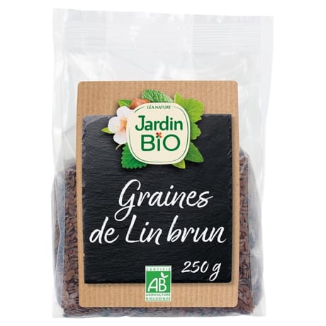 Jardin bio graines de lin brun bio 250g