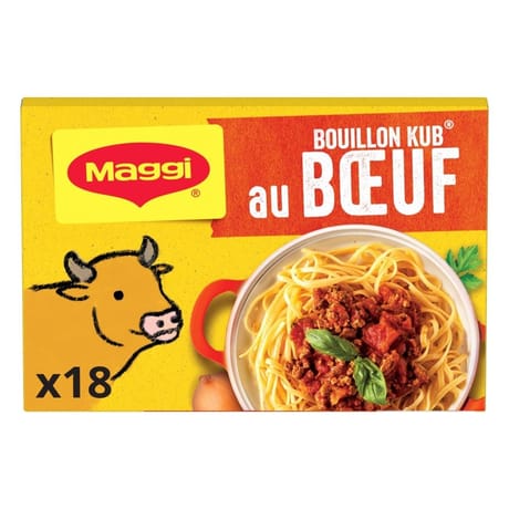 Maggi bouillon goût boeuf 18 tablettes 180g
