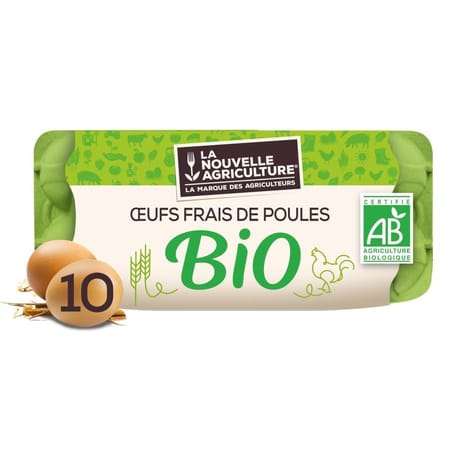 La nouvelle agriculture 10 oeufs bio tout calibre