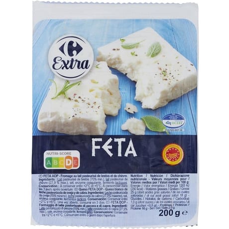 Carrefour Extra fromage feta AOP 200g