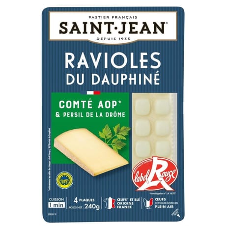 Saint-Jean ravioles du Dauphiné label rouge igp 4 plaques 240g