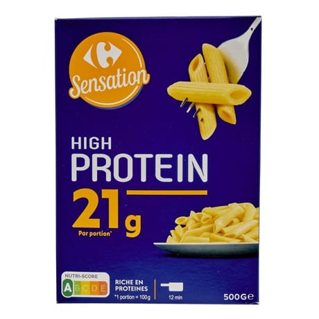 Carrefour sensation pâtes high protein 500g