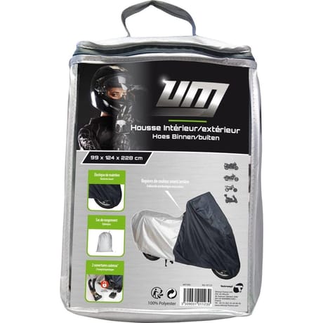 Auto pratic bâche de protection bicolore moto/scooter