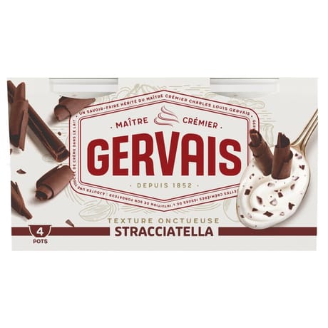 Gervais yaourt stracciatella 4x115g