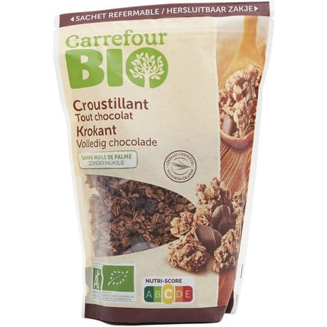 Carrefour bio céréales tout chocolat 375g