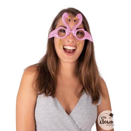 Lunettes flamant rose