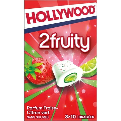 Hollywood 2fruity strawberry lime 3x22g - 66g