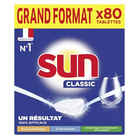 Sun tablette lave vaisselle x80 - 0.76kg