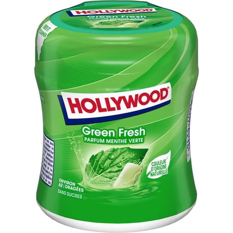 Holywood grean fresh dragées sans sucre - 87g