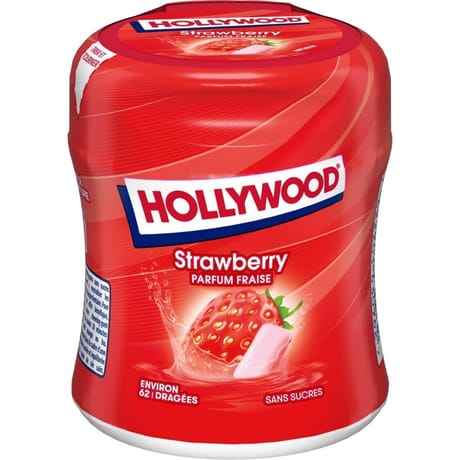 Holywood bottle dragées sans sucre strawberry - 87g