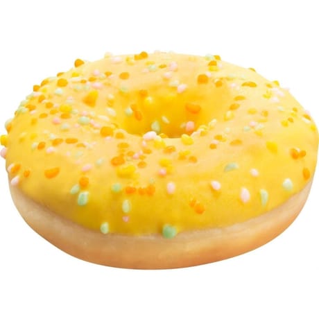 Donut jaune citron x2