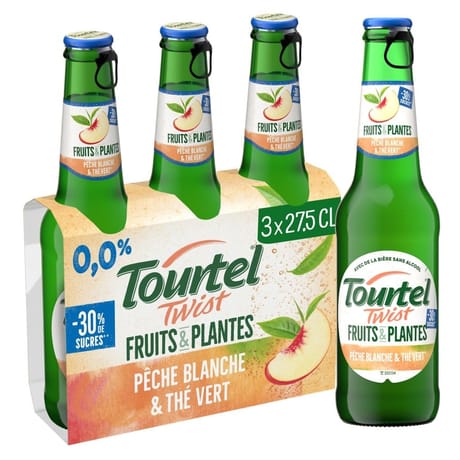 Tournel 3x27.5cl tournel tw f et peche the vert 0.0 degre alcool