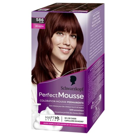 Schwarzkopf perfect mousse coloration permanente 586 acajou mahonie 5-86