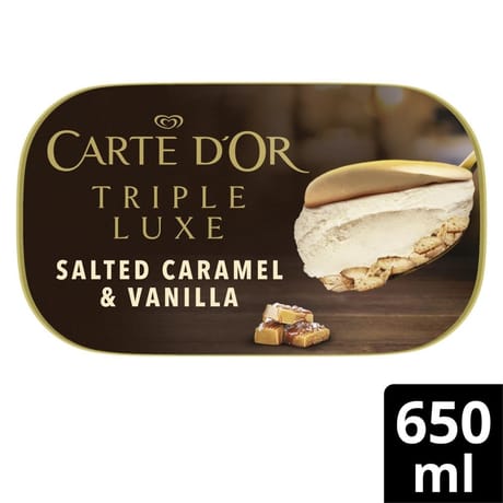 Carte d'or dessert glacé hazelnut 650ml 391g