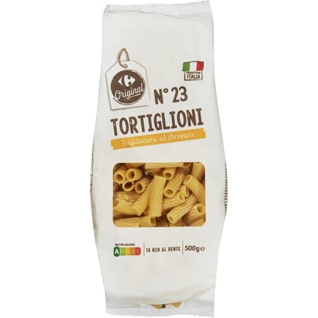 Carrefour original pâtes tortiglioni n°23 moule en bronze 500g