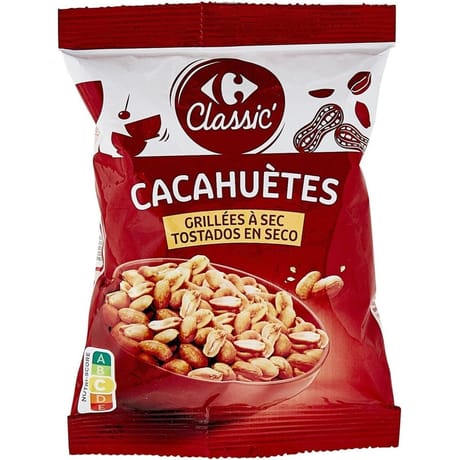 Carrefour classic' cacahuètes aromatisées grillées à sec 150g