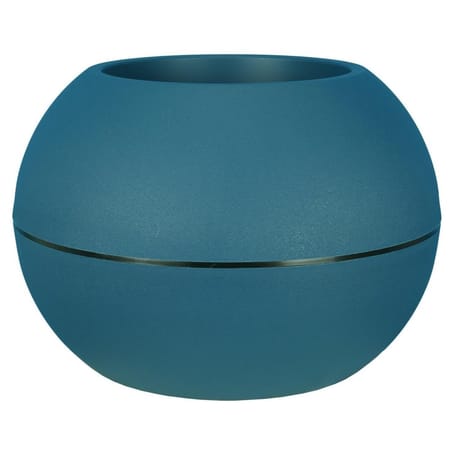 Boule plastique granit D40 H28 coloris blanc à rétention d'eau