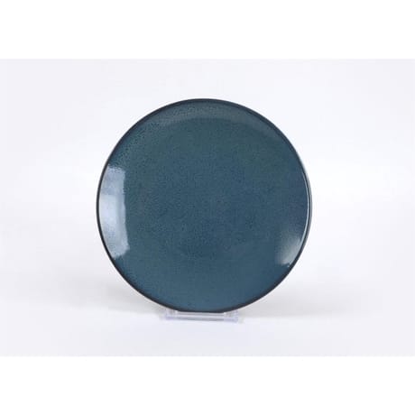 Assiette dessert email reactif bleu 21cm