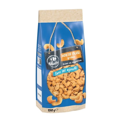 Noix de cajou grillées 150g Carrefour