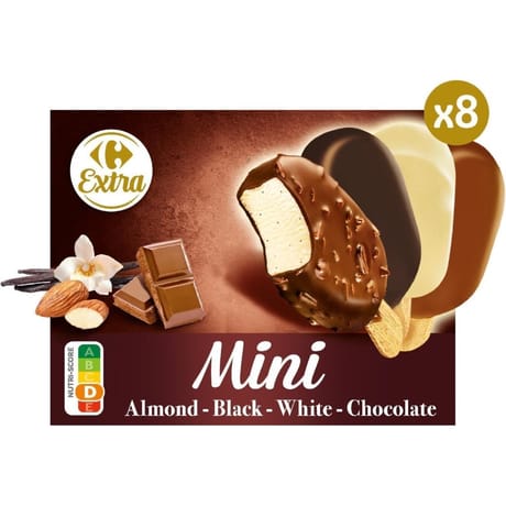 Carrefour extra assortiment 8 mini bâtonnets 256g